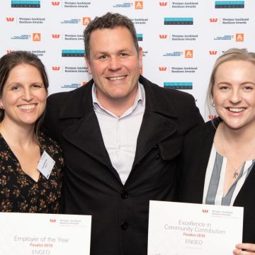 ENGEO New Zealand geotechnical engineers winning an award