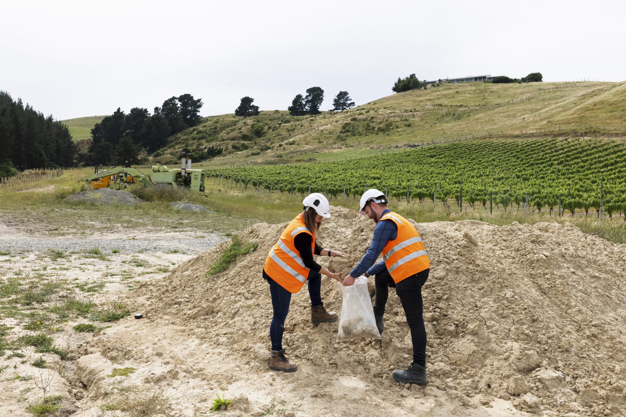 ENGEO engineering geologists on site in Canterbury